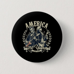 Gründervater der USA Abe Lincoln spielt Gitarre Button