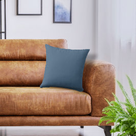 Grundfarbige Smokey Mountain Blue Kissen