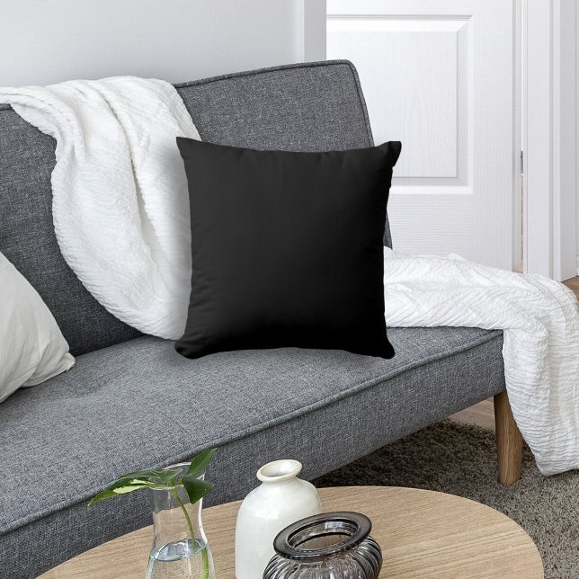 Grundfarbschwarz Kissen (Von Creator hochgeladen)