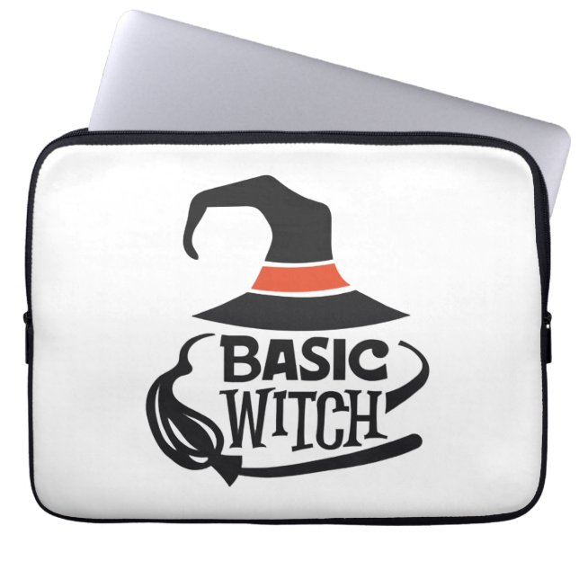 Grundhexe - Halloween Laptopschutzhülle (Vorderseite)