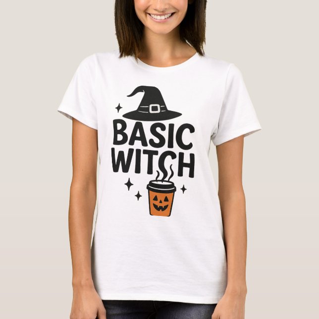 GrundHexe | Modernes Minimalistisches Frauenhaus T-Shirt (Vorderseite)