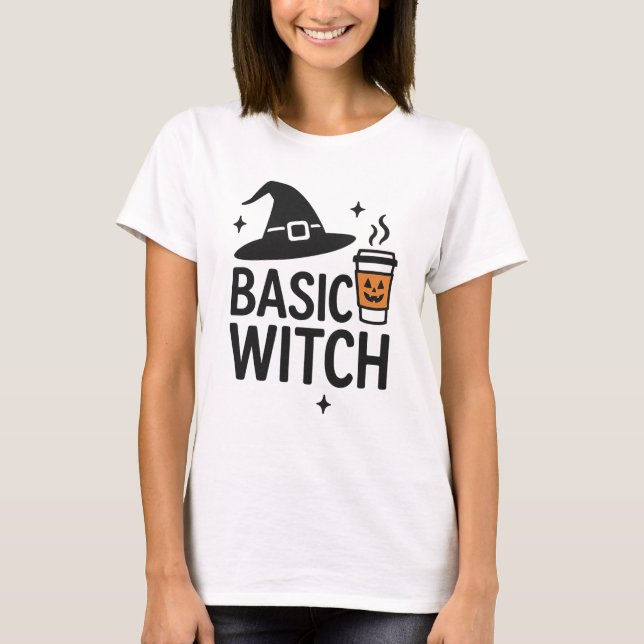 GrundHexe | Modernes Minimalistisches Frauenhaus T-Shirt (Vorderseite)