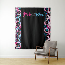 GRUNDLAGE DER REVEAL Pink oder Blue Baby Foto Op Wandteppich