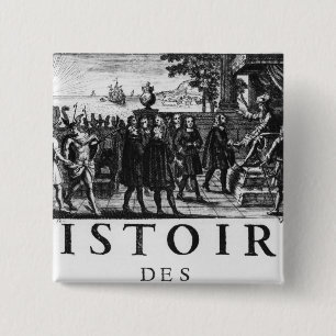 Grundlage durch Louis XIV, König von Frankreich Button