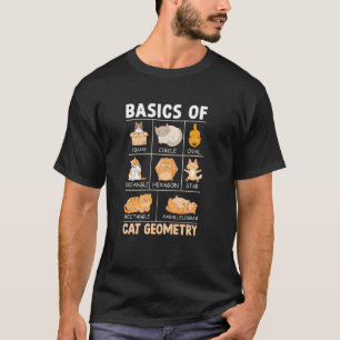 Grundlagen der Katzengeometrie Mathematiklehrer Lu T-Shirt