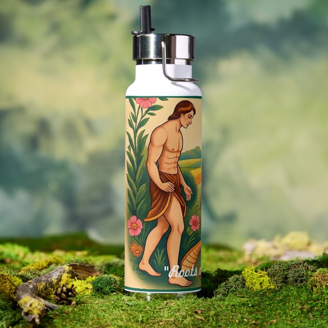 "Grundlagen des Wissens" Trinkflasche ( Außenbereich (gedreht))