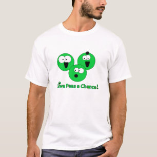 Grundlegend "geben Sie Erbsen eine Möglichkeit" T-Shirt