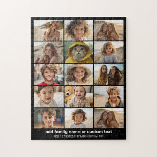 Grundlegende 15-Foto-Collage mit modernem Text