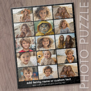 Grundlegende 15-Foto-Collage mit modernem Text