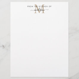 Grundlegende aus der Küche des Monogramm-Rezeptes