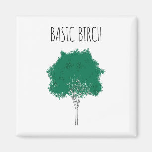 Grundlegende Birke Lustiger Umweltschützer Wandert Magnet