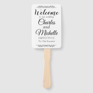 Grundlegende Blank-Hochzeitsprogramme Fächer