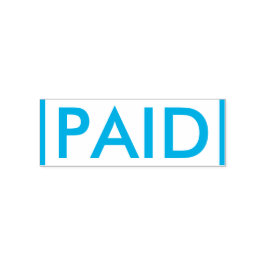 Grundlegende Briefmarke "PAID" aus Kautschuk Permastempel