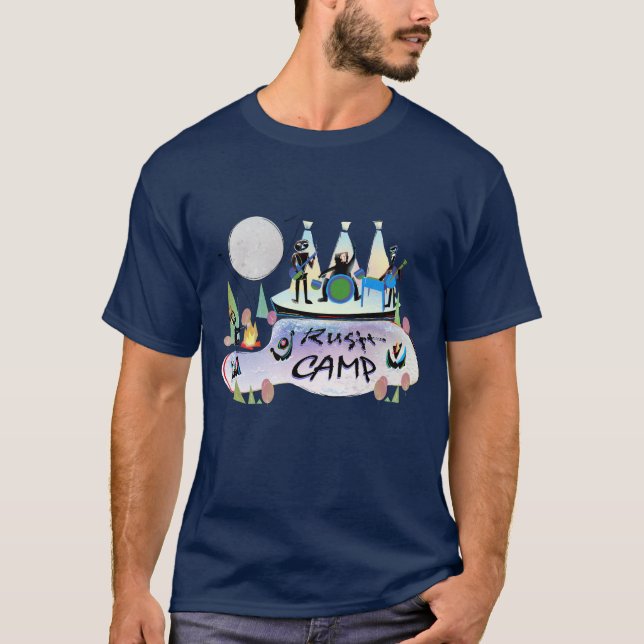 Grundlegende dunkle der T - Shirt-Marine RushCamp T-Shirt (Vorderseite)