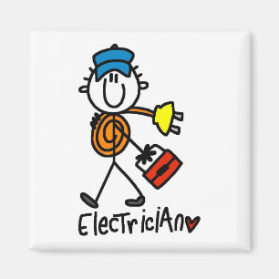 Grundlegende Elektriker-T-Shirts und Geschenke Magnet