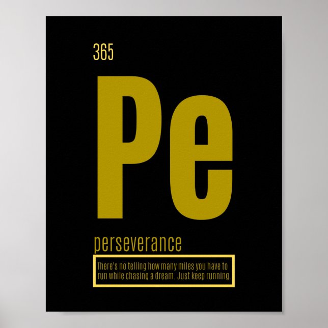 Grundlegende Erfolgsfaktoren | Beharrlichkeit Poster (Vorne)