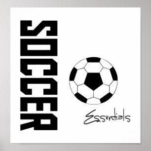 Grundlegende Fußballspiele (schwarz) Poster