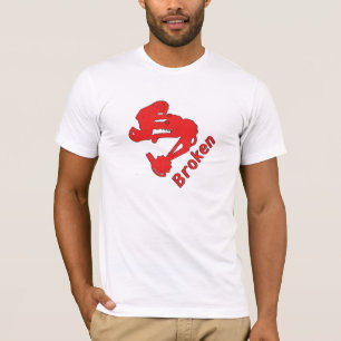 Grundlegende gebrochene T T-Shirt