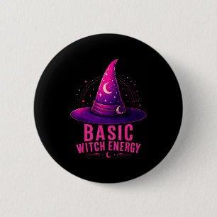 Grundlegende Hexen-Energie Halloween-Grafikdesign  Button