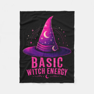 Grundlegende Hexenenergie Halloween-Grafikdesign l Fleecedecke