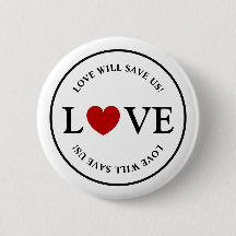 Grundlegende Liebe Rette uns Slogan