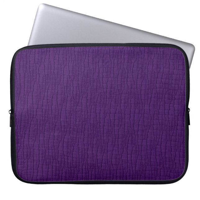 Grundlegende Lila Faltenmaske Laptopschutzhülle (Vorderseite)