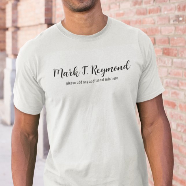 Grundlegende Markenbezeichnung Weißer T - Shirt (Von Creator hochgeladen)