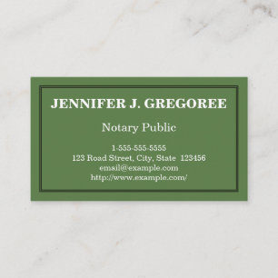 Grundlegende Notars-Visitenkarte Visitenkarte