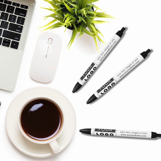 Grundlegende Office-Firmenlogos und blaue Text-Tin Kugelschreiber (Von Creator hochgeladen)