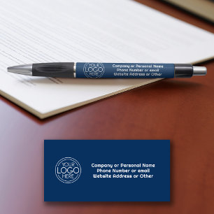 Grundlegende Office-Geschäftslogos und Text KÖNNEN Kugelschreiber
