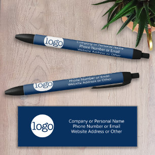 Grundlegende Office-Geschäftslogos und Text KÖNNEN Kugelschreiber