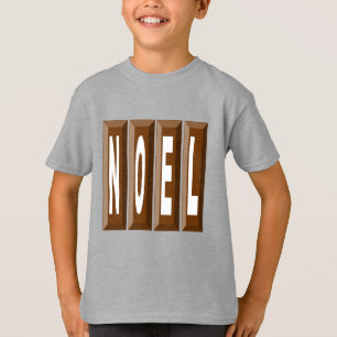 Grundlegende Stahl-T-Shirt für Kinder NOEL CHOCOLA T-Shirt