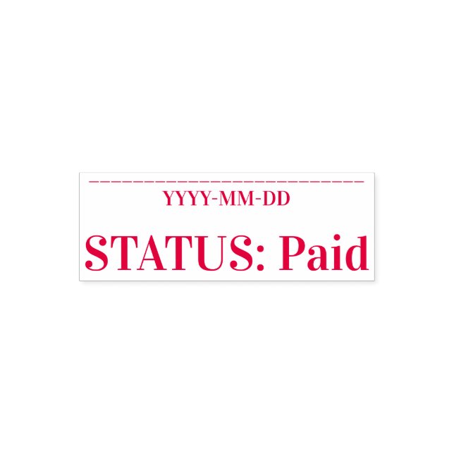 Grundlegende "STATUS: Bezahlte Briefmarke aus Kaut Permastempel (Design)
