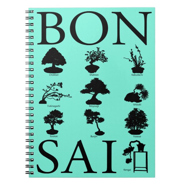 Grundlegende Stile von Bonsai Tree Notizblock (Vorderseite)