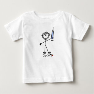 Grundlegende Stockfigur Arzt Baby T-shirt