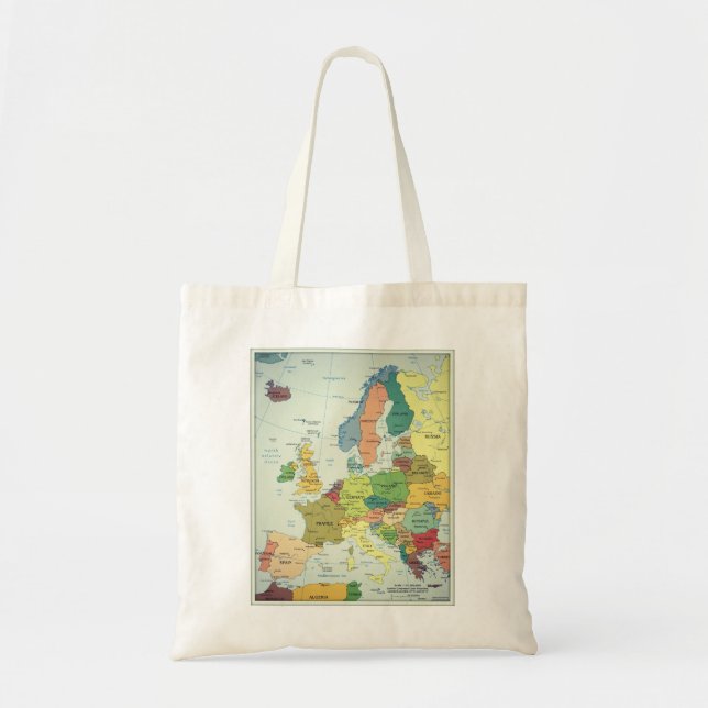 Grundlegende Taschentasche Europa-Karte Tragetasche (Vorne)