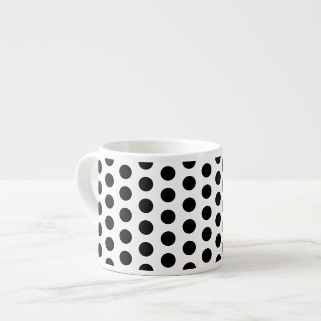 Grundlegende Tupfen-modernes Muster Espressotasse (Vorderseite Links)