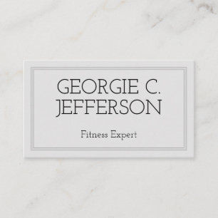 Grundlegende und saubere Fitness Expertenkarte Visitenkarte