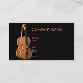 GRUNDLEGENDE UNTERNEHMENSKARTENVIOLIN, MUSIK, INST VISITENKARTE