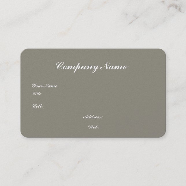 Grundlegende weiße Vorlage Business Card mit blaue Visitenkarte (Vorderseite)
