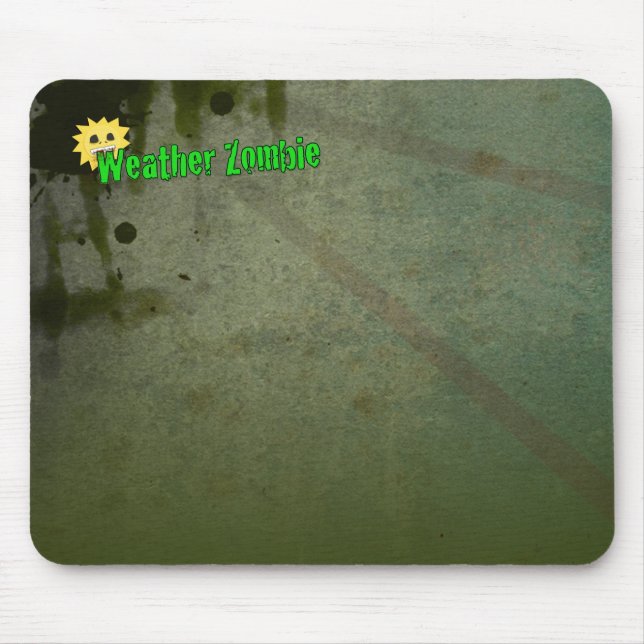 Grundlegende Wetter-Zombie-Mausunterlage Mousepad (Vorne)