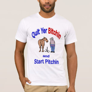 Grundlegender Amerikaner verließ T-Shirt YER