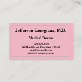 Grundlegender Arzt Visitenkarte