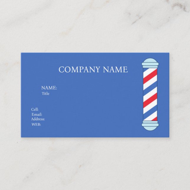 GRUNDLEGENDER BUSINESS CARD-Friseur Visitenkarte (Vorderseite)