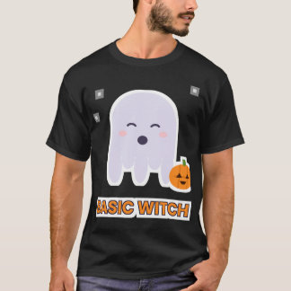 Grundlegender Halloween-Geist der Hexe T-Shirt