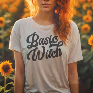 Grundlegender HexenRetrostil T-Shirt