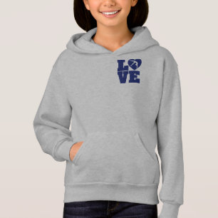 Grundlegender Hoodie der Liebe-Gymnastik-Mädchen