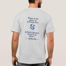 Grundlegender Hufeisen-Wurf-Übungstisch - Übung un T-Shirt