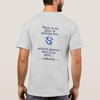 Grundlegender Hufeisen-Wurf-Übungstisch - Übung un T-Shirt