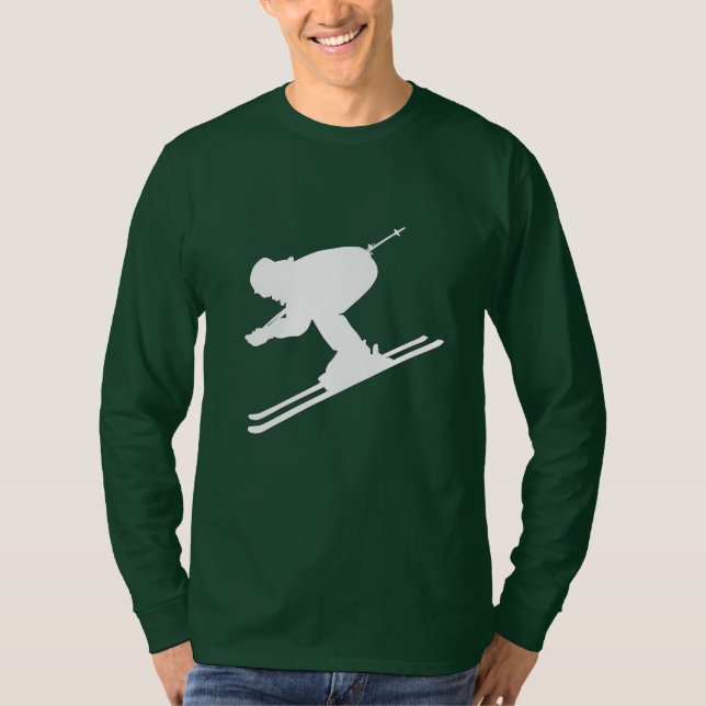 Grundlegender langer die Hülsen-T - Shirt der (Vorderseite)